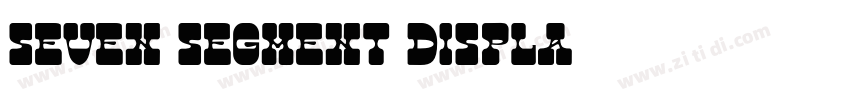 Seven Segment Displa字体转换